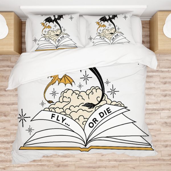 ZapMerch Dragon Comforter Set Winged Guardians Bed Bedding Sets Bedroom Decor SC00003-005