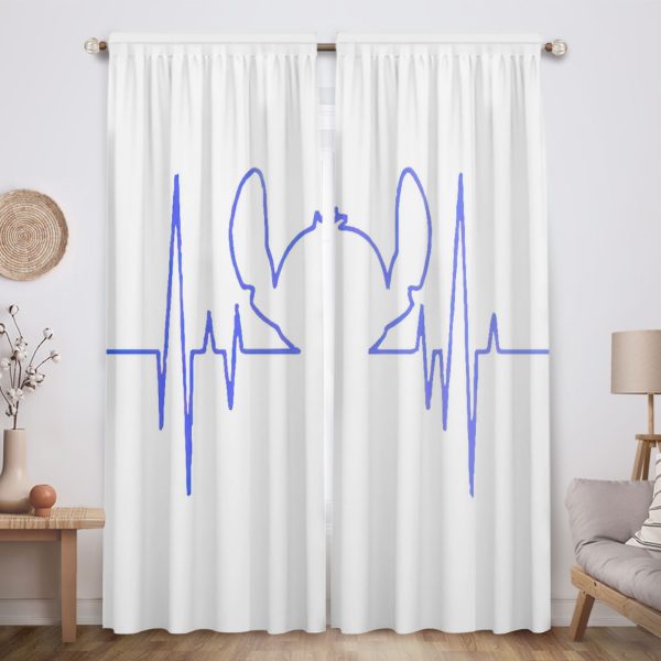 ZapMerch Space Pet Friends Window Curtains Tropical Playmates Drapes Bedroom Home Room Decor Durable Fabric Machine Washable 82" X 84" SC00008-013