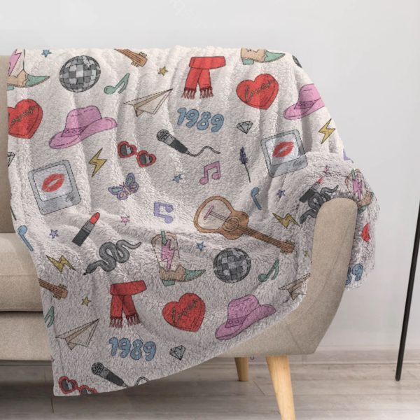 ZapMerch Pop Music Queen Blanket Artist Throw Blankets Couch Bed Living Room Decor Soft Durable Washable 57" X 50" SC00009-004