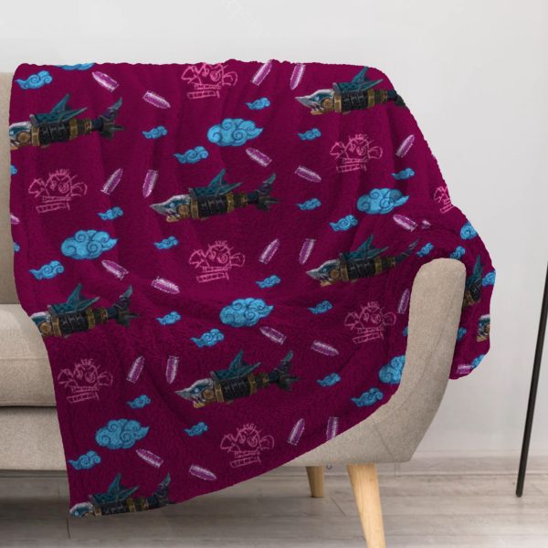 ZapMerch Magic City Blanket Animation Throw Blankets Couch Bed Living Room Decor Soft Durable Washable 57" X 50" SC00012-004