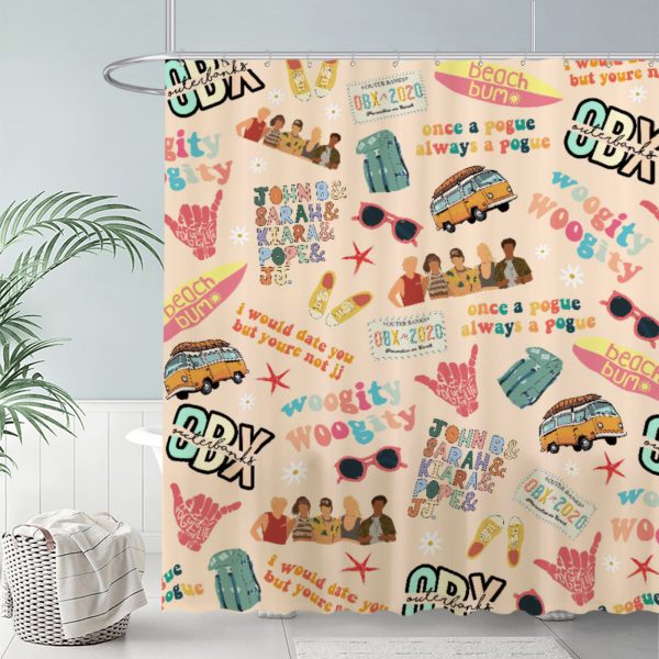 ZapMerch Treasure Hunters Shower Curtain, Teens Bathroom Decor, Waterproof Fabric Durable Easy Care Washable, 72"X72"(Hooks Not Included) SC00017-002