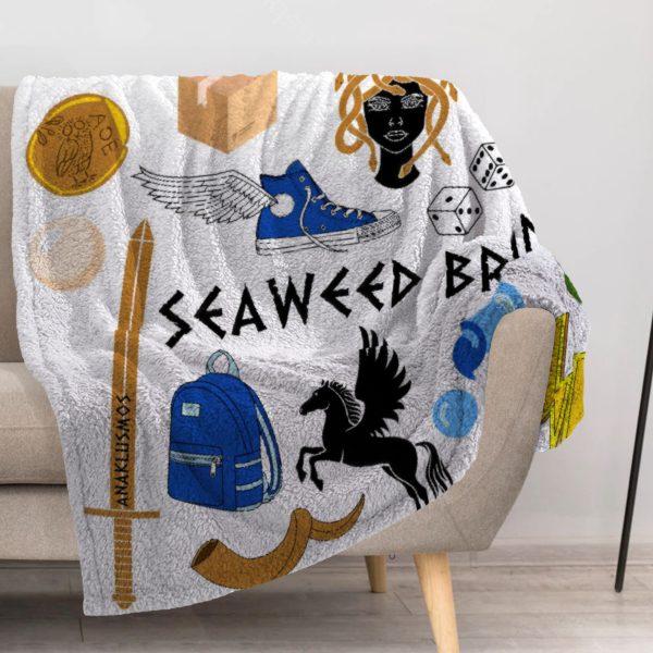 ZapMerch Demigod Adventures Blanket Greek Heroes Throw Blankets Couch Bed Living Room Decor Soft Durable Washable 57" X 50" SC00022-004