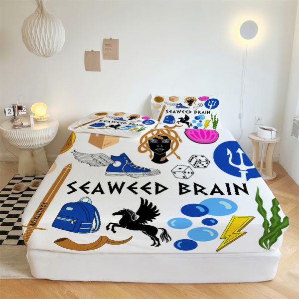ZapMerch Demigod Adventures Fitted Sheet Greek Heroes Bed Sheets Bedding Set Deep Pockets Up To 16" Bedroom Decor SC00022-006