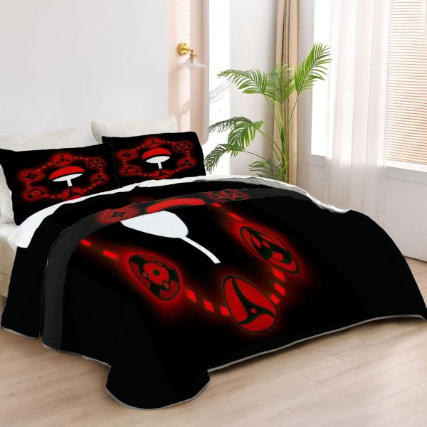 ZapMerch Ninja Journeys Quilt Bedspreads Anime Bed Set Bedding Coverlet Fabric Washable SC00024-007