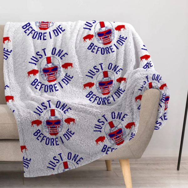 ZapMerch Buffalo Blanket Football Team Throw Blankets Couch Bed Living Room Decor Soft Durable Washable 57" X 50" SC00027-004