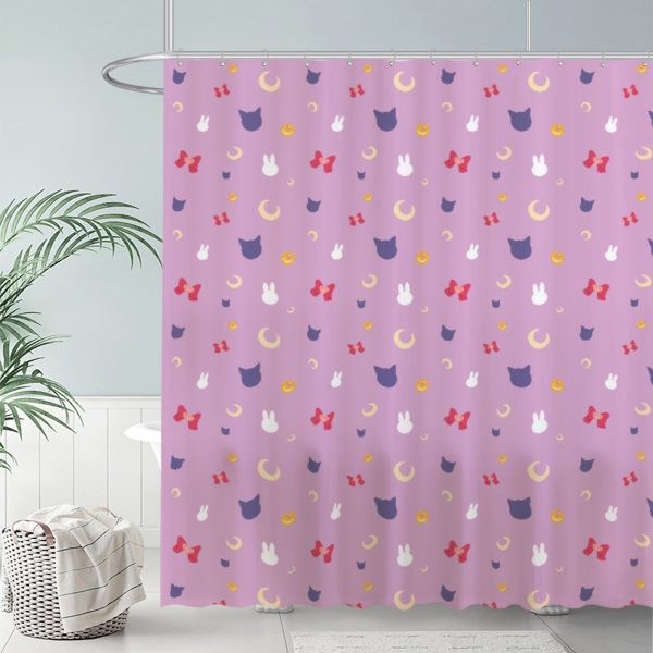 ZapMerch Moon Scouts Shower Curtain, Crystal Girls Bathroom Decor, Waterproof Fabric Durable Easy Care Washable, 72"X72"(Hooks Not Included)