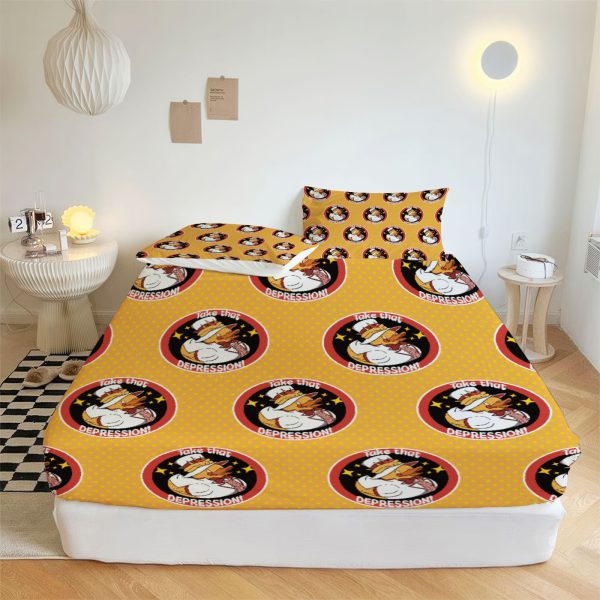 ZapMerch Redemption I Fitted Sheet Hell'S B&B Bed Sheets Bedding Set Deep Pockets Up To 16" Bedroom Decor SC00030-006