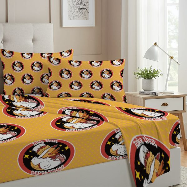 ZapMerch Twin Size Redemption I Fitted Sheet Hell'S B&B Bed Flat Sheets Bedding Set Deep Pockets Up To 16" Bedroom Decor With 1 Pillow Sham SC00030-009