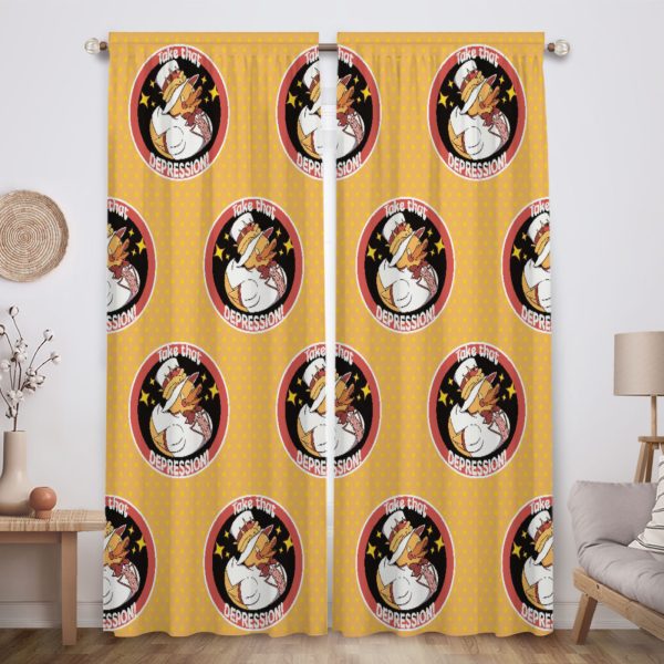 ZapMerch Redemption I Window Curtains Hell'S B&B Drapes Bedroom Home Room Decor Durable Fabric Machine Washable 82" X 84" SC00030-013