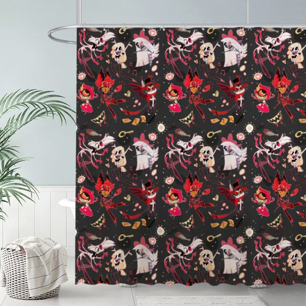 ZapMerch Redemption I Shower Curtain, Hell'S B&B Bathroom Decor, Fabric Durable Easy Care Washable, 72"X72"(Hooks Not Included) SC00031-002