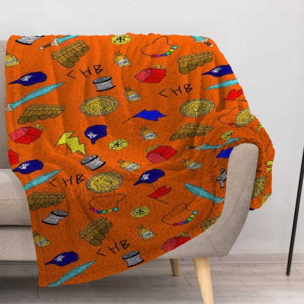 ZapMerch Demigod Adventures Blanket Greek Heroes Throw Blankets Couch Bed Living Room Decor Soft Durable Washable 57" X 50" SC00035-004