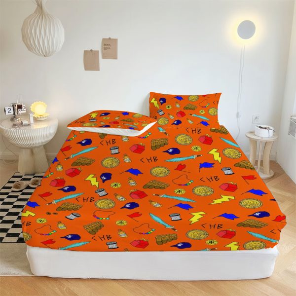ZapMerch Demigod Adventures Fitted Sheet Greek Heroes Bed Sheets Bedding Set Deep Pockets Up To 16" Bedroom Decor SC00035-006