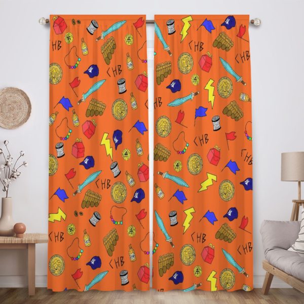 ZapMerch Demigod Adventures Window Curtains Greek Heroes Drapes Bedroom Home Room Decor Durable Fabric Machine Washable 82" X 84" SC00035-013