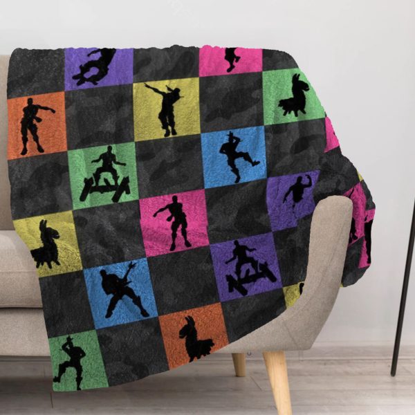 ZapMerch Battle Blanket Video Game Throw Blankets Couch Bed Living Room Decor Soft Durable Washable 57" X 50" SC00038-004
