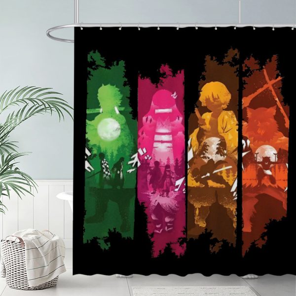 ZapMerch Battle Shower Curtain, Video Game Bathroom Decor, Durable Easy Care Washable, 72"X72"(Hooks Not Included)