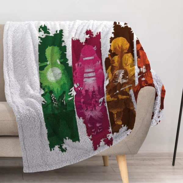 ZapMerch Battle Blanket Video Game Throw Blankets Couch Bed Living Room Decor Soft Durable Washable 57" X 50" SC00041-004