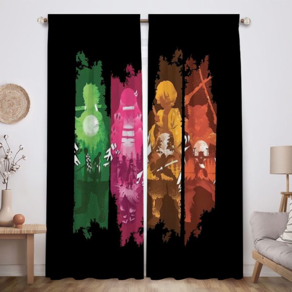 ZapMerch Battle Window Curtains Video Game Drapes Bedroom Home Room Decor Durable Fabric Machine Washable 82" X 84" SC00041-013