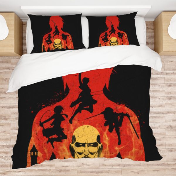 ZapMerch Titan Chronicles Comforter Set Japanese Anime Bed Bedding Sets Bedroom Decor SC00051-005