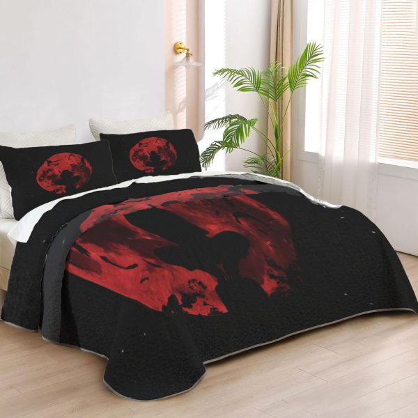 ZapMerch Ninja Journeys Quilt Bedspreads Anime Bed Set Bedding Coverlet Fabric Washable SC00056-007