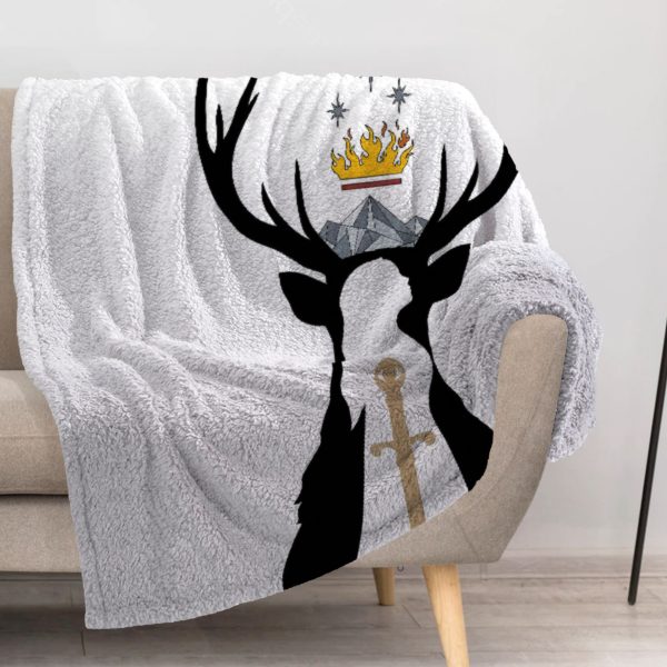 ZapMerch Glass And Steel Blanket Crown Of Shadows Throw Blankets Couch Bed Living Room Decor Soft Durable Washable 57" X 50" SC00058-004