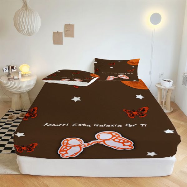 ZapMerch Music Sensation Fitted Sheet Latin Pop Artist Bed Sheets Bedding Set Deep Pockets Up To 16" Bedroom Decor SC00060-006