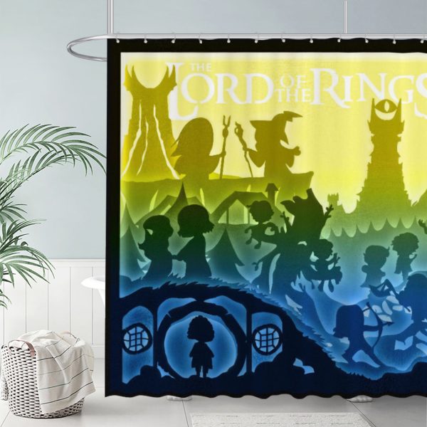 ZapMerch Epic Quest Shower Curtain, Fantasy Literature Bathroom Decor, Waterproof Fabric Durable Easy Care Washable, 72"X72"(Hooks Not Included) SC00074-002