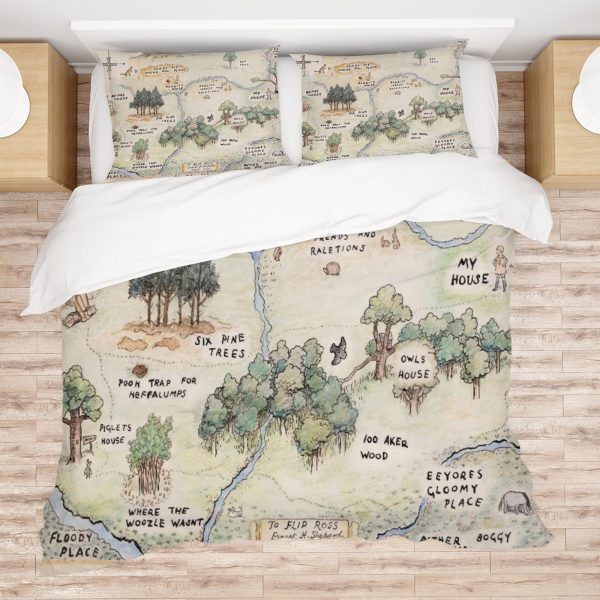 ZapMerch Honey-Loving Bear Comforter Set Children'S Literature Bed Bedding Sets Bedroom Decor SC00076-005