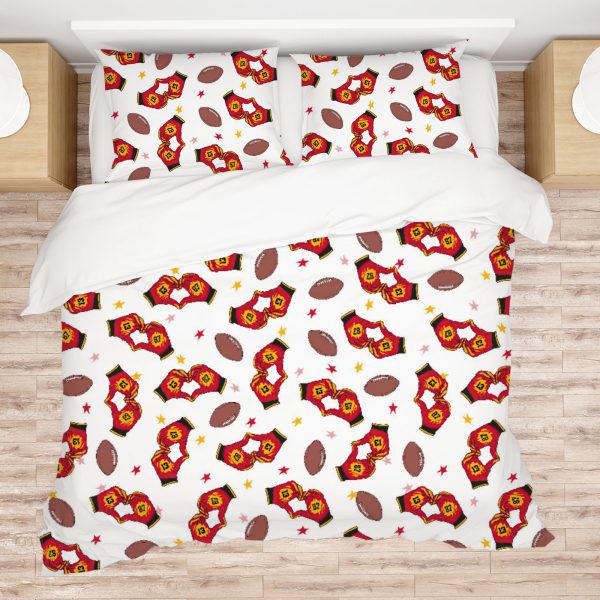 ZapMerch Kansas City Comforter Set Professional Football Team Bed Bedding Sets Bedroom Decor SC00079-005