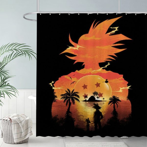 ZapMerch Super Warriors Shower Curtain, Japanese Anime Bathroom Decor, Waterproof Fabric Durable Easy Care Washable, 72"X72"(Hooks Not Included) SC00081-002