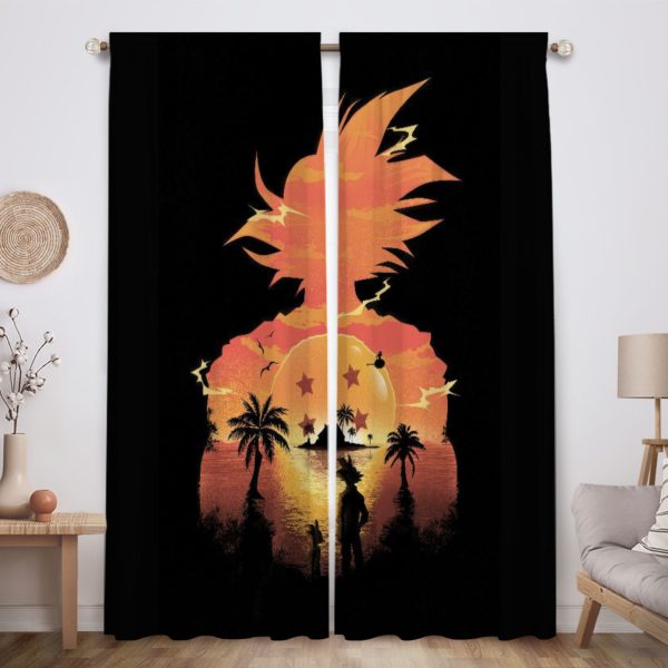 ZapMerch Super Warriors Window Curtains Japanese Anime Drapes Bedroom Home Room Decor Durable Fabric Machine Washable 82" X 84" SC00081-013