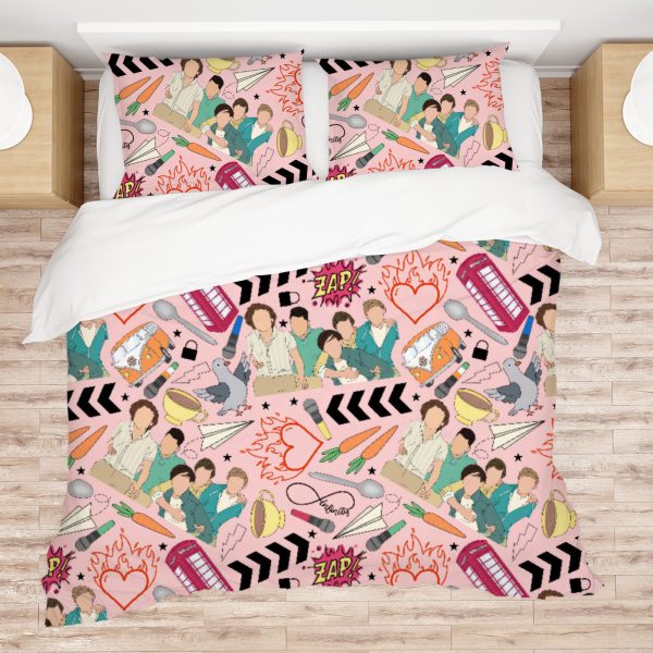 ZapMerch United Harmony Comforter Set Pop Band Bed Bedding Sets Bedroom Decor SC00085-005