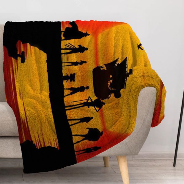 ZapMerch Pirate'S Odyssey Blanket Japanese Anime Throw Blankets Couch Bed Living Room Decor Soft Durable Washable 57" X 50" SC00090-004