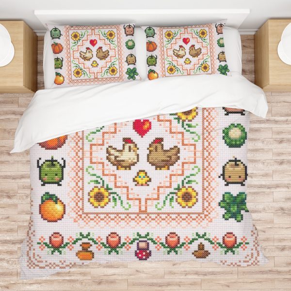 ZapMerch Farming Adventure Comforter Set Game Bed Bedding Sets Bedroom Decor SC00094-005
