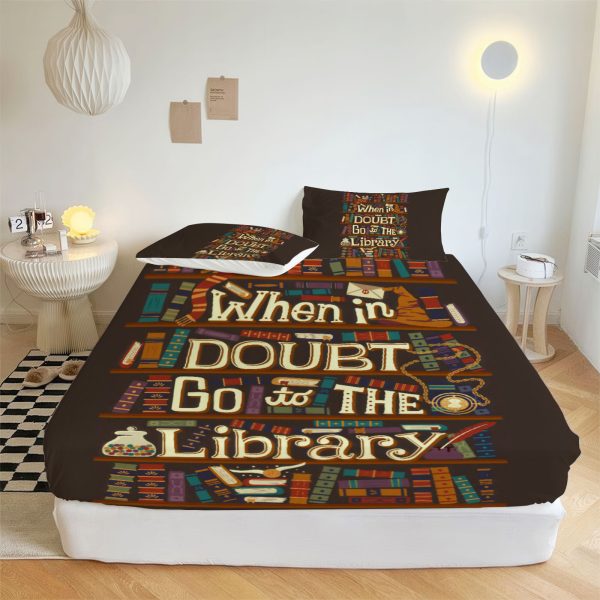 ZapMerch Wizarding World Fitted Sheet Wwe Bed Sheets Bedding Set Deep Pockets Up To 16" Bedroom Decor SC00105-006