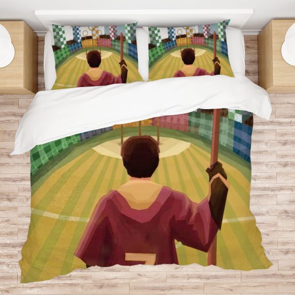 ZapMerch Wizarding World Comforter Set Wwe Bed Bedding Sets Bedroom Decor SC00106-005