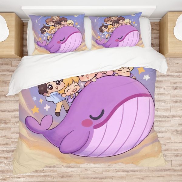 ZapMerch Kpop Squad Comforter Set Melody Seven Bed Bedding Sets Bedroom Decor SC00116-005