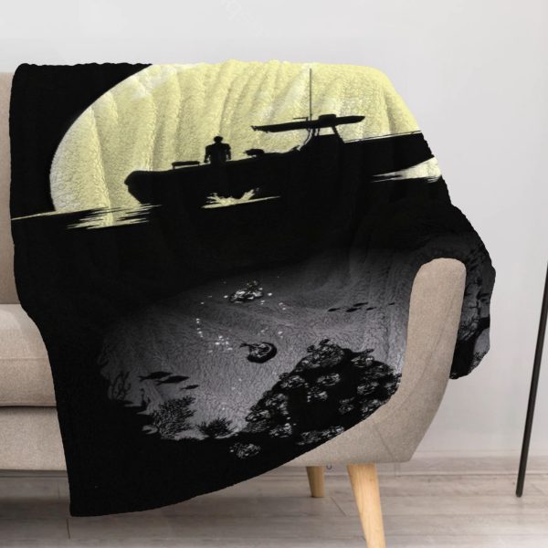 ZapMerch Forensic Night Stalker Blanket Darkly Charming Avenger Throw Blankets Couch Bed Living Room Decor Soft Durable Washable 57" X 50" SC00128-004