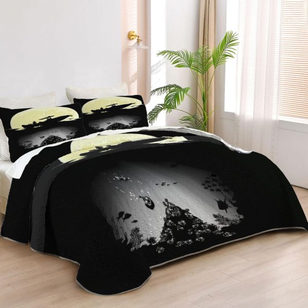 ZapMerch Forensic Night Stalker Quilt Bedspreads Darkly Charming Avenger Bed Set Bedding Coverlet Fabric Washable SC00128-007