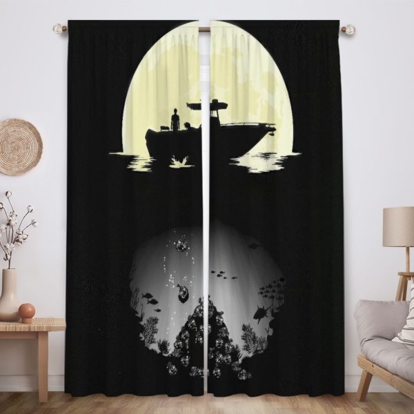 ZapMerch Forensic Night Stalker Window Curtains Darkly Charming Avenger Drapes Bedroom Home Room Decor Durable Fabric Machine Washable 82" X 84" SC00128-013