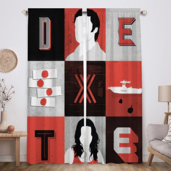 ZapMerch Forensic Night Stalker Window Curtains Darkly Charming Avenger Drapes Bedroom Home Room Decor Durable Fabric Machine Washable 82" X 84" SC00129-013