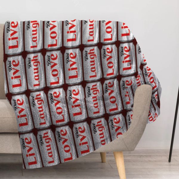 ZapMerch Light Beverage Blanket Soft Drink Throw Blankets Couch Bed Living Room Decor Soft Durable Washable 57" X 50" SC00133-004