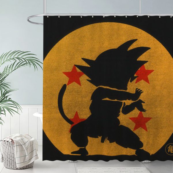 ZapMerch Galactic Battle Saga Shower Curtain, Anime Bathroom Decor, Waterproof Fabric Durable Easy Care Washable, 72"X72"(Hooks Not Included)