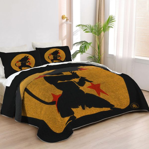 ZapMerch Galactic Battle Saga Quilt Bedspreads Anime Bed Set Bedding Coverlet Fabric Washable SC00139-007
