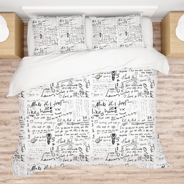 ZapMerch United Harmony Comforter Set Pop Band Bed Bedding Sets Bedroom Decor SC00145-005