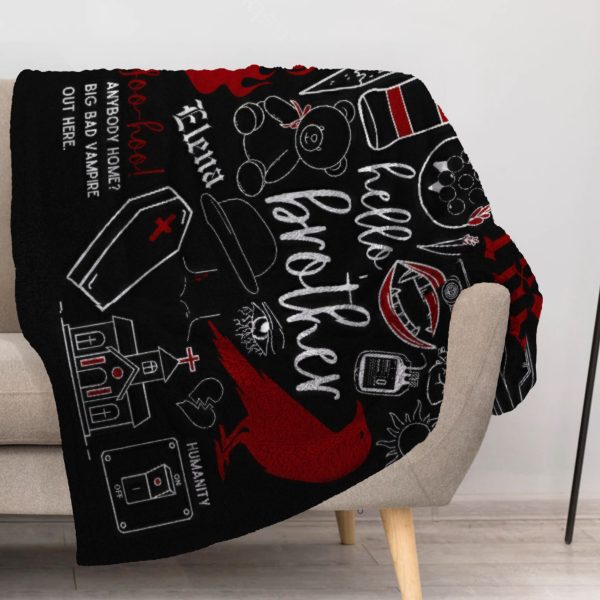 ZapMerch Vampire Blanket Mystic Throw Blankets Couch Bed Living Room Decor Soft Durable Washable 57" X 50" SC00154-004