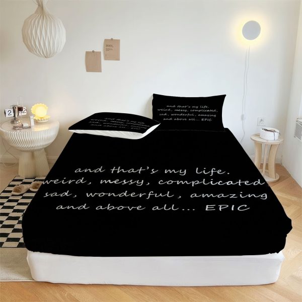 ZapMerch Vampire Fitted Sheet Mystic Bed Sheets Bedding Set Deep Pockets Up To 16" Bedroom Decor SC00160-006