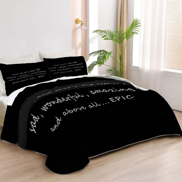 ZapMerch Vampire Quilt Bedspreads Mystic Bed Set Bedding Coverlet Fabric Washable SC00160-007