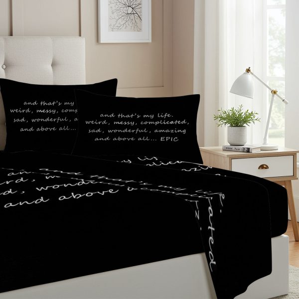 ZapMerch Twin Size Vampire Fitted Sheet Mystic Bed Flat Sheets Bedding Set Deep Pockets Up To 16" Bedroom Decor With 1 Pillow Sham SC00160-009
