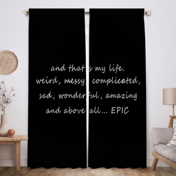 ZapMerch Vampire Window Curtains Mystic Drapes Bedroom Home Room Decor Durable Fabric Machine Washable 82" X 84" SC00160-013