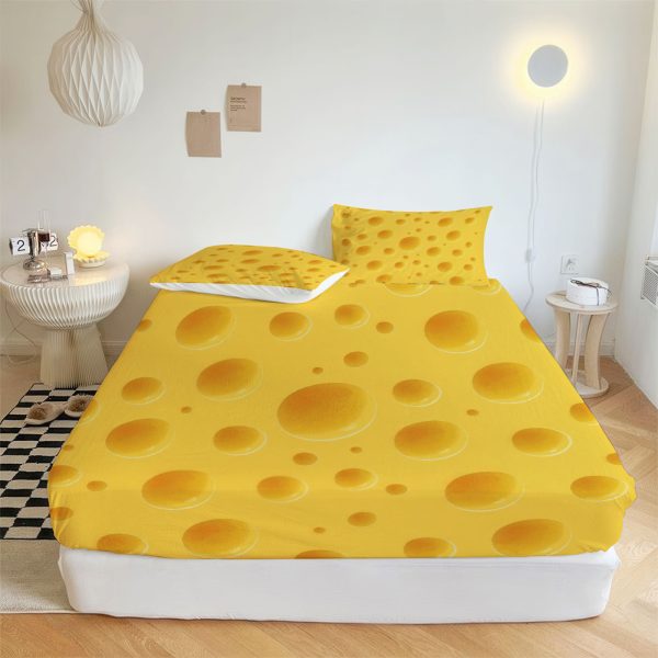 ZapMerch Green Bay Sports Fitted Sheet Football Bed Sheets Bedding Set Deep Pockets Up To 16" Bedroom Decor SC00168-006